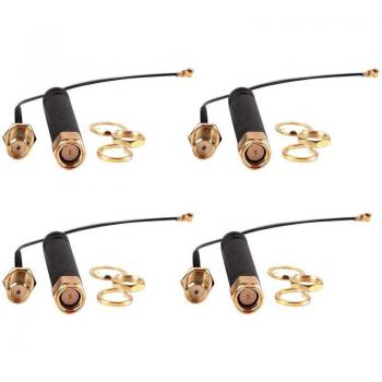 4Pcs 868-915MHz Lora Antenna with U.FL IPEX to SMA Connector Pigtail for WiFi ESP32 Lora Module