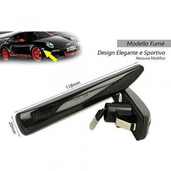 Kit Freccia Laterale a LED con Marker dinamico e lente trasparente (lente fumè) BMW Serie 7 E65 E66 E
