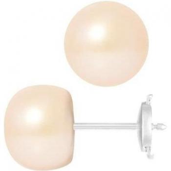 Boutons Perlas 9‑10 mm, Rosa Natural – Oro Blanco
