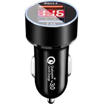 18W Dual USB Car Charger for iPhone and Xiaomi