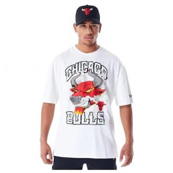 New Era Chicago Bulls Grafik T-Shirt Weiß für Männer