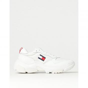 Zapatillas Tommy Jeans Running de Piel Blanco Puro Mujer 39