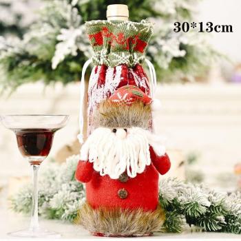 Bolsa Decorativa para Vino en Navidad