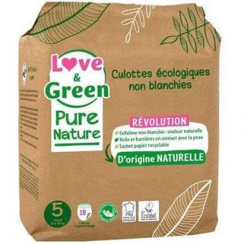 Culottes Love & Green Pure Nature Taille 5 (12-18 kg)