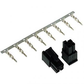 Phobya Dual 4‑Pin ATX Power Cable Adapter – Black