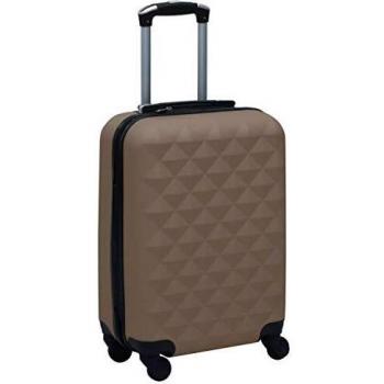 VidaXL Brown Hardcase Travel Trolley