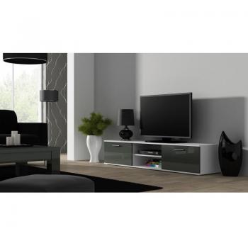 Cama SoHo 180 TV Cabinet Blanc & Gris