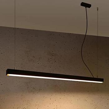 Famlights LED Pendelleuchte Pinne, Schwarz, 31W, Leuchtmittel fest verbaut, Warmweiß