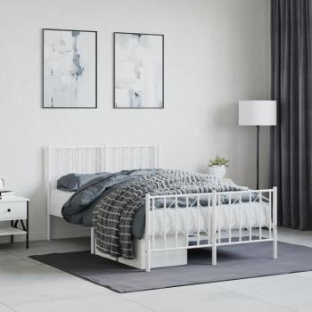 Maison Exclusive Resto de Cama 120x190cm con Estribo Metálico Blanco