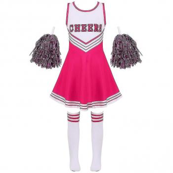 Vestuario de porrista Halloween para niñas 9-10