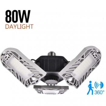 Bewegingsgeactiveerde LED Werkplaatslamp 80W 8000LM