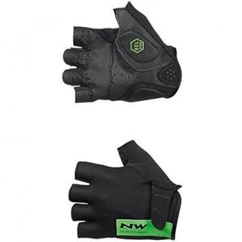 Guantes Cortos de Ciclismo Northwave Blade Negro-Verde Flúor
