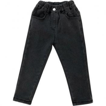 Pantalon Fille Polaire Denim Automnal