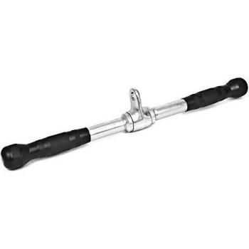 KOMODO Adjustable Straight Bar Cable Attachment with 50cm Length and Comfortable Rubber Grips