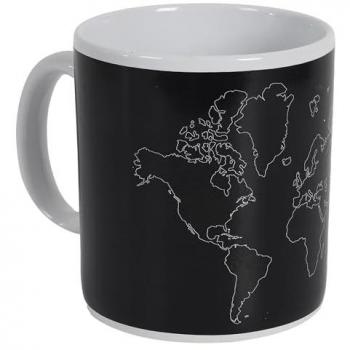Mug XXL Continente 11x13x11 cm Nero
