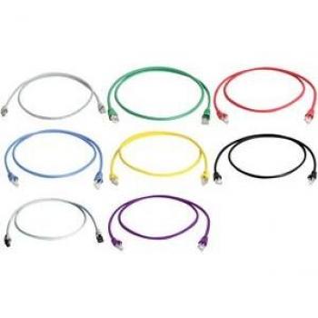 Telegärtner L00006A0039 RJ45 Netzwerkkabel, Patchkabel CAT 6a S/FTP 25.00 m Grün Flammwidrig, Halog