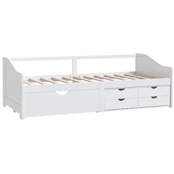 Pinewood 3‑Seat Day Bed – White – 90×200 cm