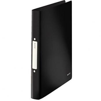 Leitz 45661095 Solid Ringbuch PP A4, 2R 25 mm, schwarz