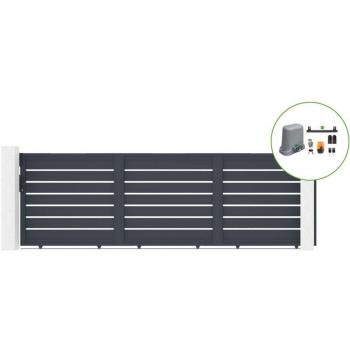 Puerta Corredera de Aluminio 4,5m Vogel H.140cm con Motorización C600