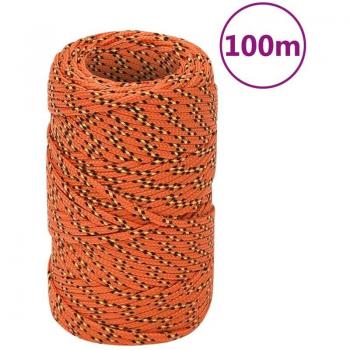 Corda di Salvataggio 100 m, Colore Arancione – 2 mm