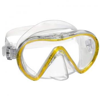 Mares Stream “Brillante Oro” – Máscara de Buceo con Visor Transparente