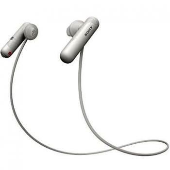 Sony WI‑SP500: Kabelloser Sport‑Kopfhörer, 8 Stunden Laufzeit, IPX4‑Wasserfest, Freisprechen – Weiß