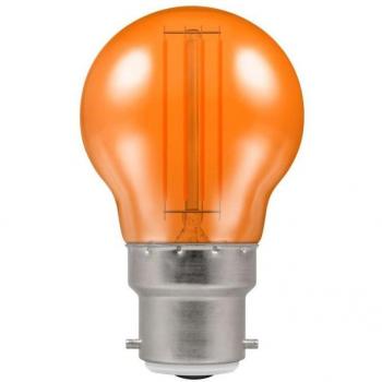 Crompton LED Golfball 4.5W B22 Harlequin IP65 Orange Translucent