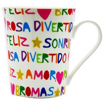 Cafetera Taza “Letras Coloridas”