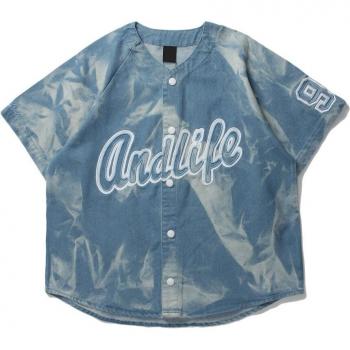 Camisa Casual Dark Icon 1/2 Manga Jeans Hombre