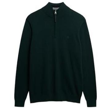 Superdry Colletto Camionista Maglione Verde M