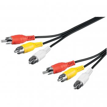 ,5m Composite Audio Video Kabel 3x Cinch-St. > 3x Cinch-St. #50380
