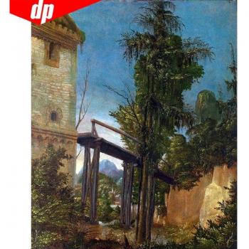 Tranquil Bridge Landscape Diamond Set