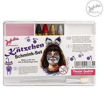 Jofrika 707832 Kätzchen‑Makeup Set für Karneval