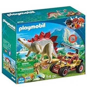 Vehículo con Explorador y Estegosaurio de Playmobil