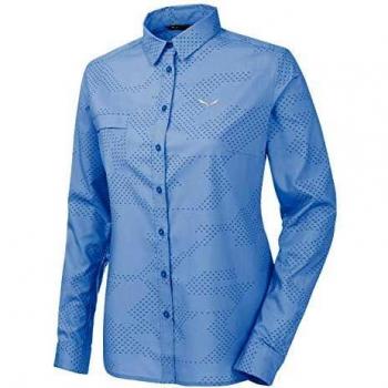 SALEWA Puez Dry W SRT Camisa Mujer Manga Larga Azul