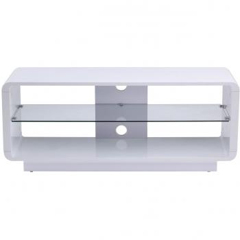 Alphason Luna ADLU1400‑WHT TV Stand (White, High Gloss)