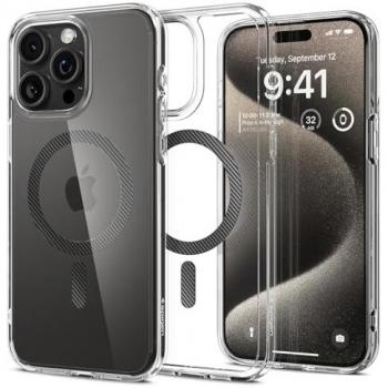 Coque à haute protection Spigen Ultra Hybrid MagFit iPhone 15 Pro Max – Fibre de carbone