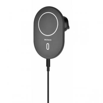 Deltaco Draadloze Oplader voor Auto met Magnetische Bevestiging voor iPhone 12