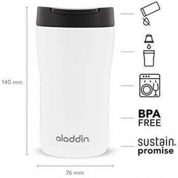 Aladdin Latte Leak-Lock Stainless Steel Mug 0.25L White