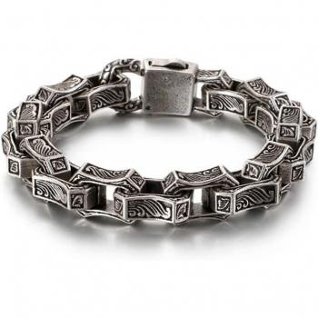 Fongten Classic Stainless Steel Punk Bracelet