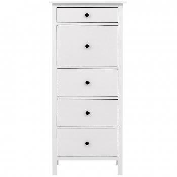 Commode miniature en plastique 5 tiroirs, accessoire pour poupée OB11, couleur blanche