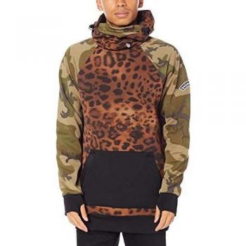 Volcom Herren Hydro Stone Riding Basishoodie Fleece Braun X‑Large