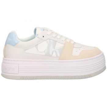 Calvin Klein Jeans Scarpe Sneakers Donna Platform in Pelle