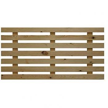 Cabecero de cama de madera maciza en tono roble oscuro de 180x73cm