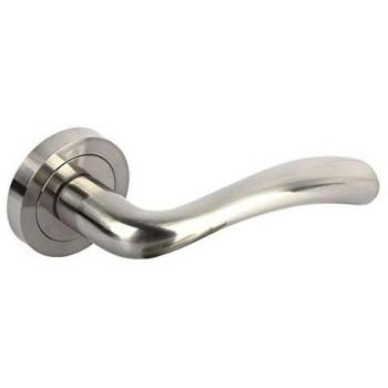Manivela Oslo de Aluminio con Roseta Redonda Níquel