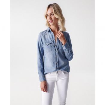 Camisa de denim azul de Salsa