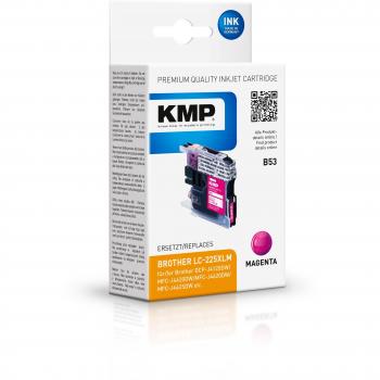 KMP Tintenpatrone für Brother DCP-J4120DW, MFC-J4420DW, B53, magenta