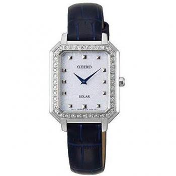 Seiko Women's Solar Watch with Leather Strap SUP429