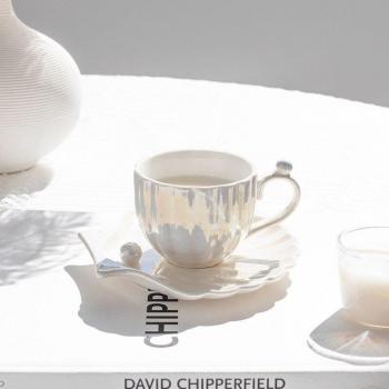 Simple Solid Color Porcelain Coffee Cup Set