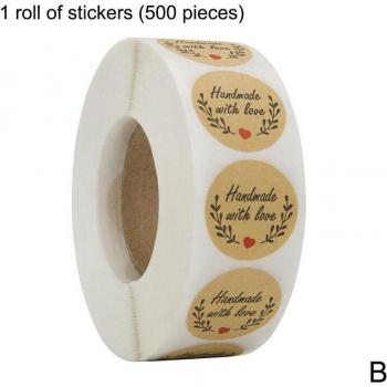 Etiquetas Decorativas de Amor, 1 Pulgada, 500 Pegatinas Hechas a Mano